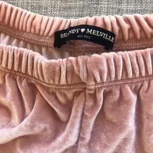 Brandy Melville baby pink velvet!